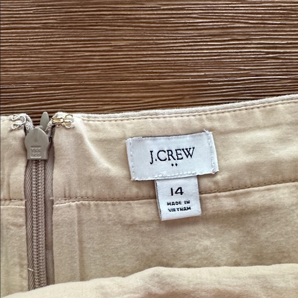 J. Crew Cream Button-Down Mini Skirt - Picture 2 of 3